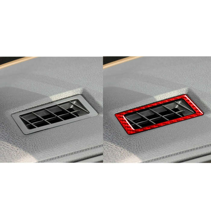 2 PCS / Set Carbon Fiber Car Dashboard Air Outlet Decorative Sticker for Toyota Corolla 2014-2018...