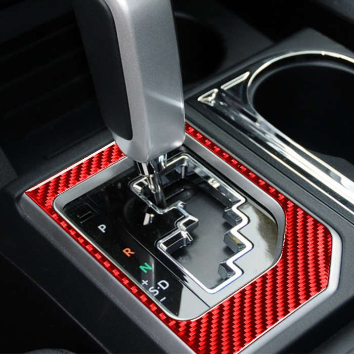 Carbon Fiber Car Gear Panel Decorative Sticker for Toyota Tundra 2014-2018,Left and Right Drive U...