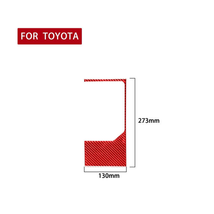 Carbon Fiber Car Gear Outer Frame Decorative Sticker for Toyota Tundra 2014-2018,Left and Right D...
