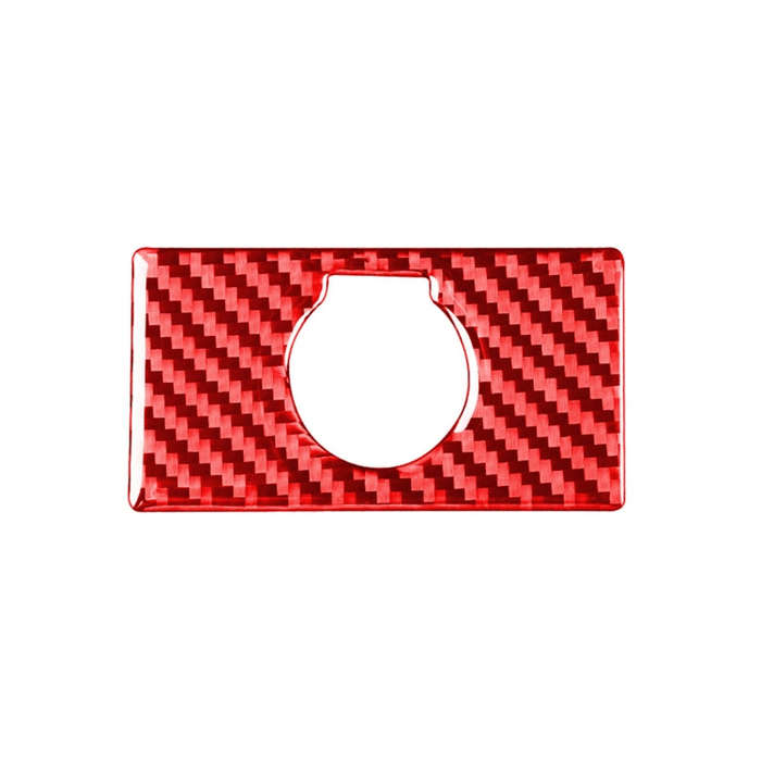 Carbon Fiber Car Rear Cigarette Lighter Switch Decorative Sticker for Toyota Tundra 2014-2018,Lef...