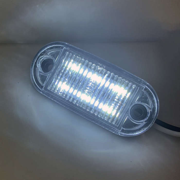 10 PCS MK-019 Car / Truck 6LEDs Side Marker Indicator Lights Bulb Lamp (White Light)
