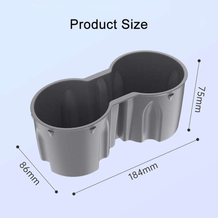 SHUNWEI SD-1054 Car Water Cup Holder for Tesla Model 3 / Y 2021-2022(Black)