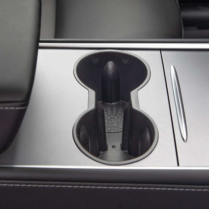 SHUNWEI SD-1054 Car Water Cup Holder for Tesla Model 3 / Y 2021-2022(Black)