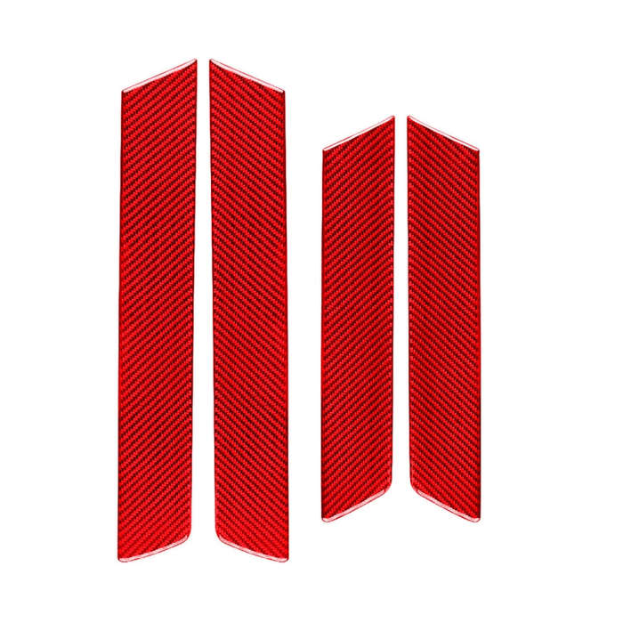 4 PCS Set for Honda CRV 2007-2011 Carbon Fiber Car Interior Door Panel Trim Decorative Sticker,Le...