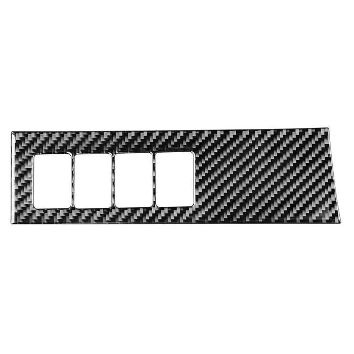 Car Carbon Fiber Headlight Adjustment Switch Panel Decorative Sticker for Toyota Highlander 2014-...