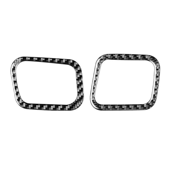Car Carbon Fiber Dashboard Air Outlet Decorative Sticker for Toyota Highlander 2014-2019, Left Drive