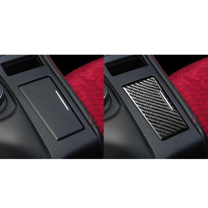 Car Carbon Fiber Ashtray Panel Decorative Sticker for Lexus CT 2011-2017, Left Drive