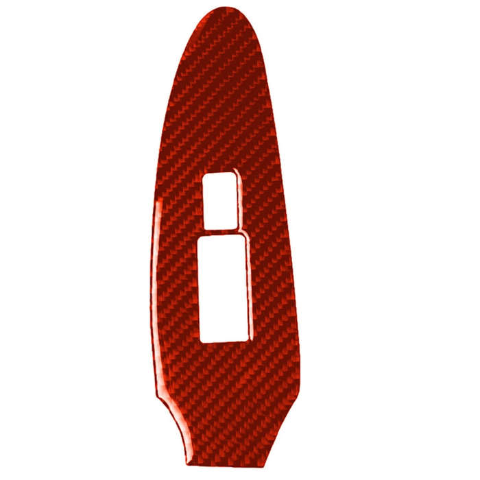 Car Carbon Fiber Vice Driving Side Door Lift Control Decorative Sticker for Nissan 370Z / Z34 200...