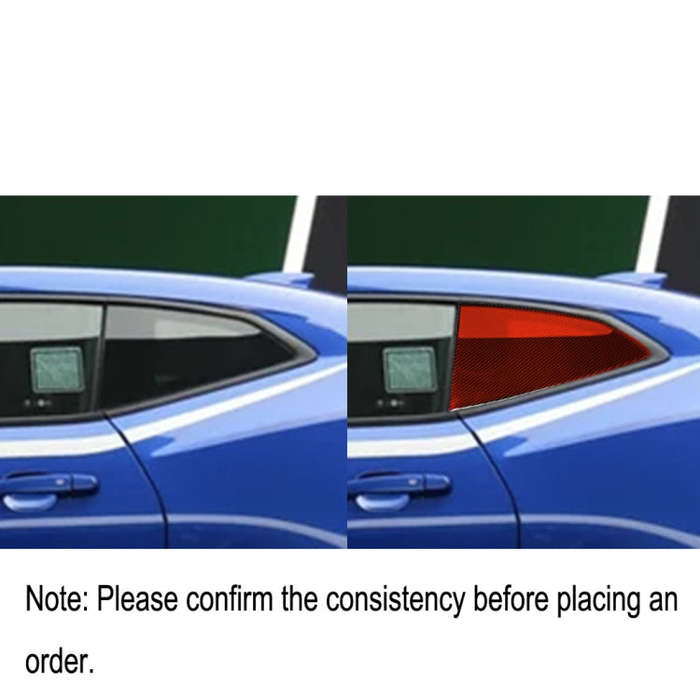 Car Carbon Fiber Shutter Decorative Sticker for Chevrolet Camaro 2017-2019, Left and Right Drive ...