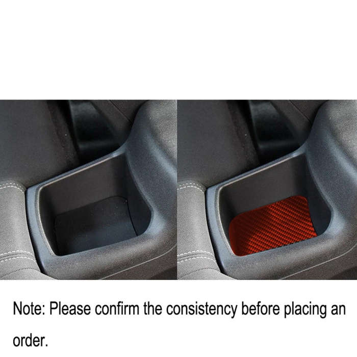 Car Carbon Fiber Rear Storage Box Decorative Sticker for Chevrolet Camaro 2017-2019, Left and Rig...