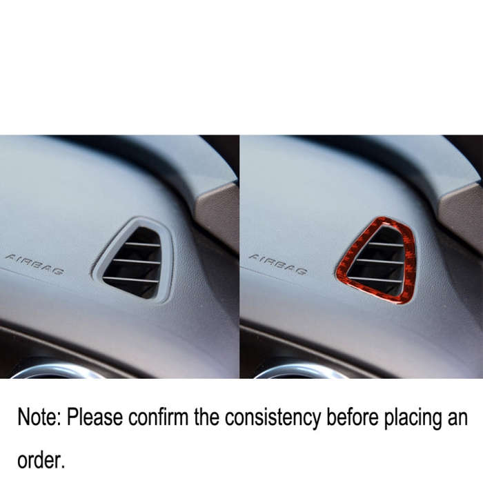 Car Carbon Fiber Dashboard Air Outlet Decorative Sticker for Chevrolet Camaro 2017-2019, Left and...