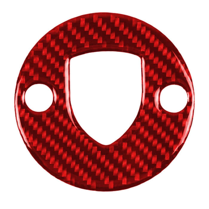 Car Carbon Fiber Steering Wheel Decorative Sticker for Porsche Macan 2014-2021, Left and Right Dr...