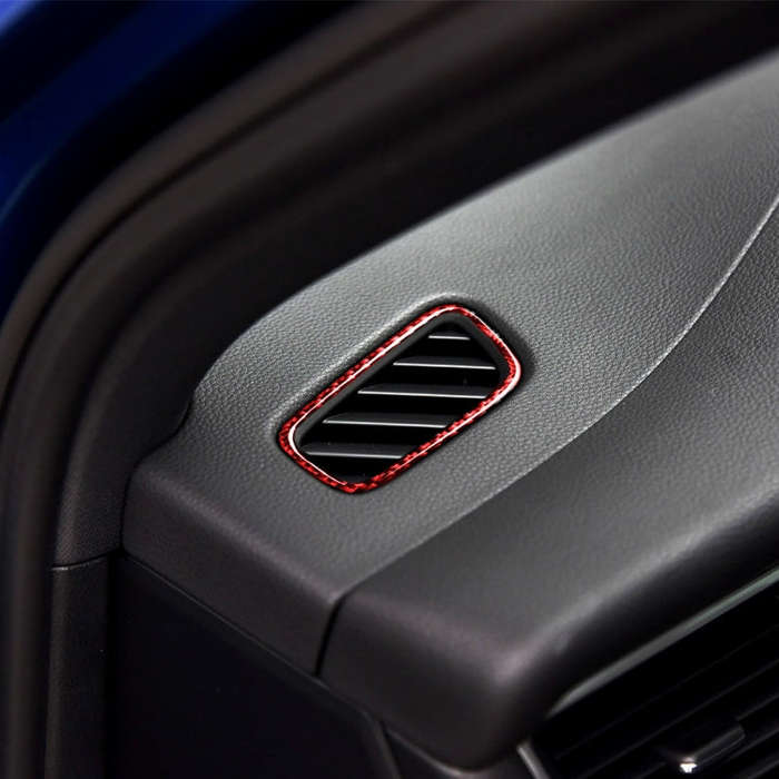 Car Carbon Fiber Air Outlet Panel Decorative Sticker for Porsche Macan 2014-2021, Left and Right ...