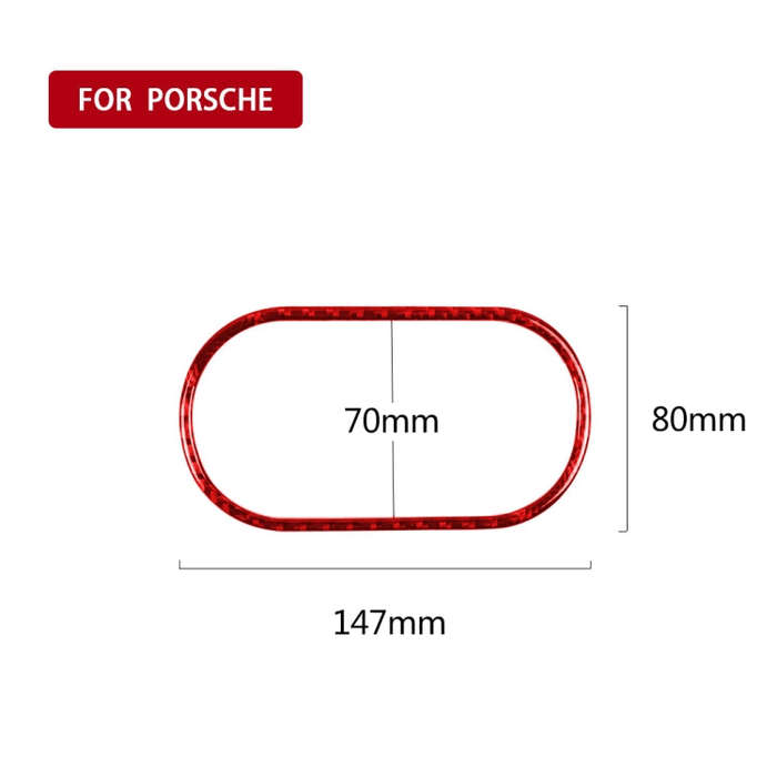 Car Carbon Fiber Headlight Switch Panel Decorative Sticker for Porsche Macan 2014-2021, Left and ...