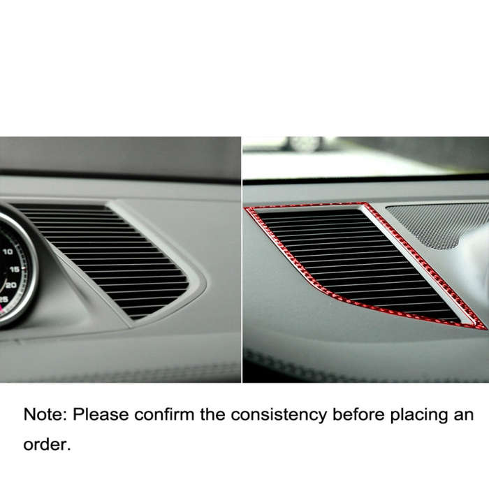 Car Carbon Fiber Dashboard Air Outlet Panel Decorative Sticker for Porsche Macan 2014-2021, Left ...