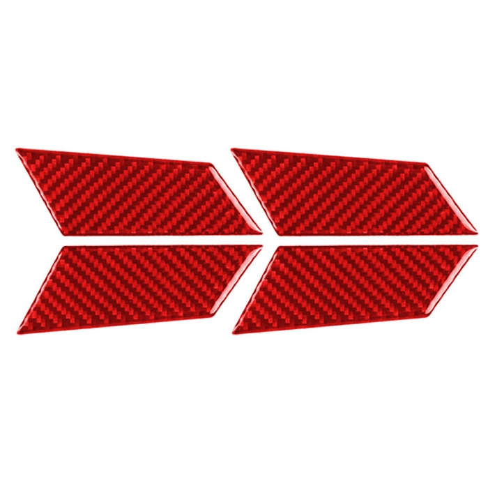 Car Carbon Fiber Inner Door Bowl Panel Decorative Sticker for Porsche Macan 2014-2021, Left and R...