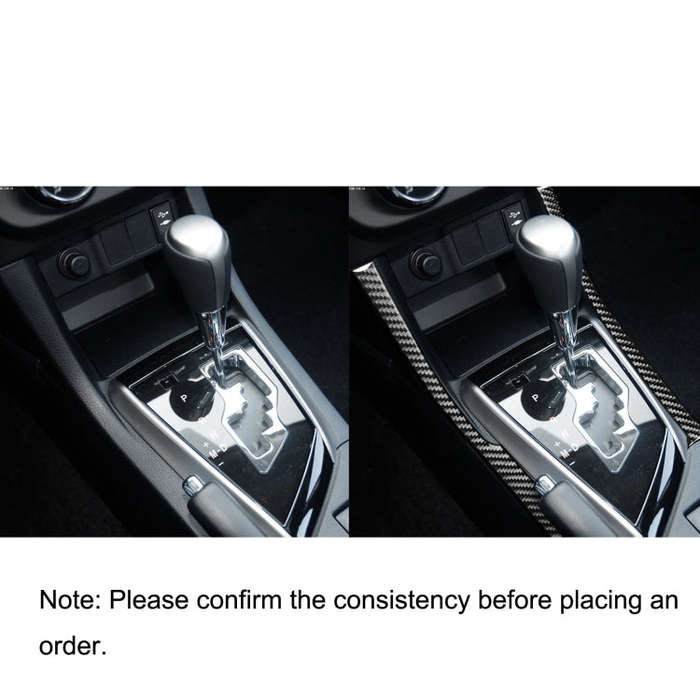 Car Carbon Fiber Side of Gear Decorative Sticker for Toyota Corolla / Levin 2014-2018, Left Drive