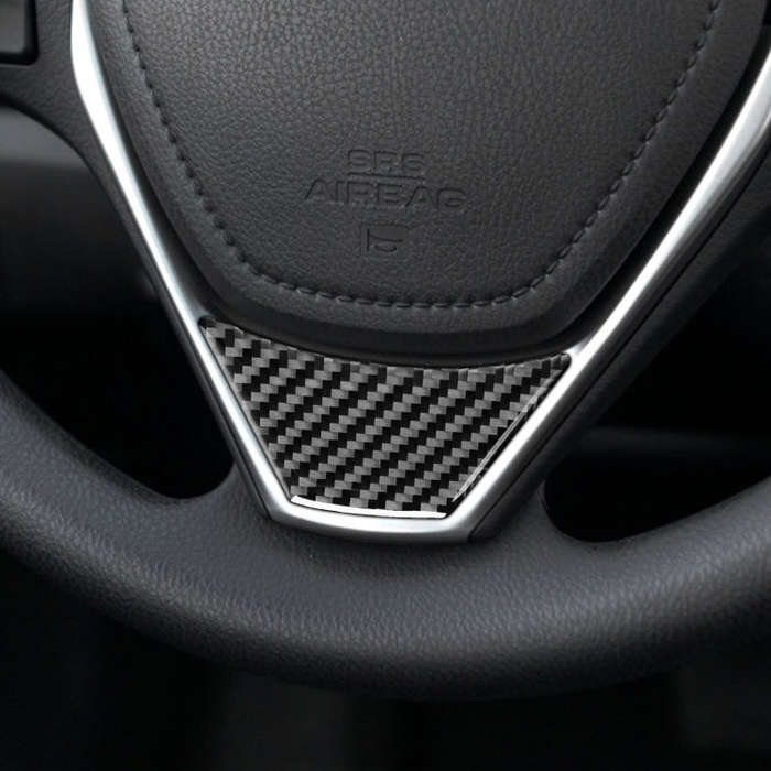 Car Carbon Fiber Steering Wheel Decorative Sticker for Toyota Corolla / Levin 2014-2018, Left and...