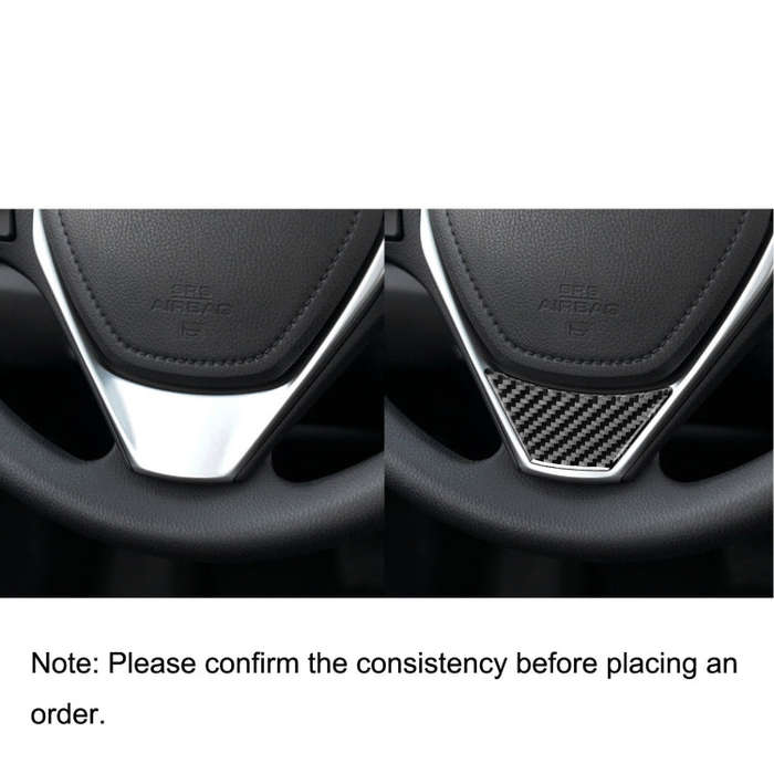 Car Carbon Fiber Steering Wheel Decorative Sticker for Toyota Corolla / Levin 2014-2018, Left and...