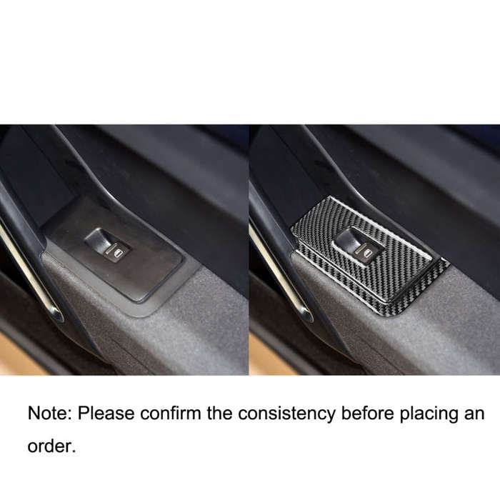 Car Carbon Fiber Glass Lift Panel Decorative Sticker for Volkswagen Beetle 2012-2019, Left Drive