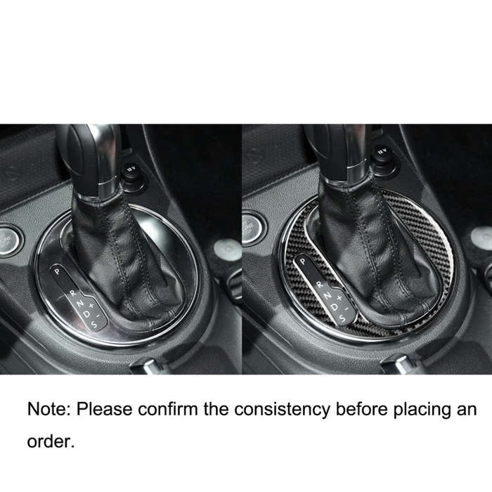 Car Carbon Fiber Gear Panel Inside Frame Decorative Sticker for Volkswagen Beetle 2012-2019, Left...