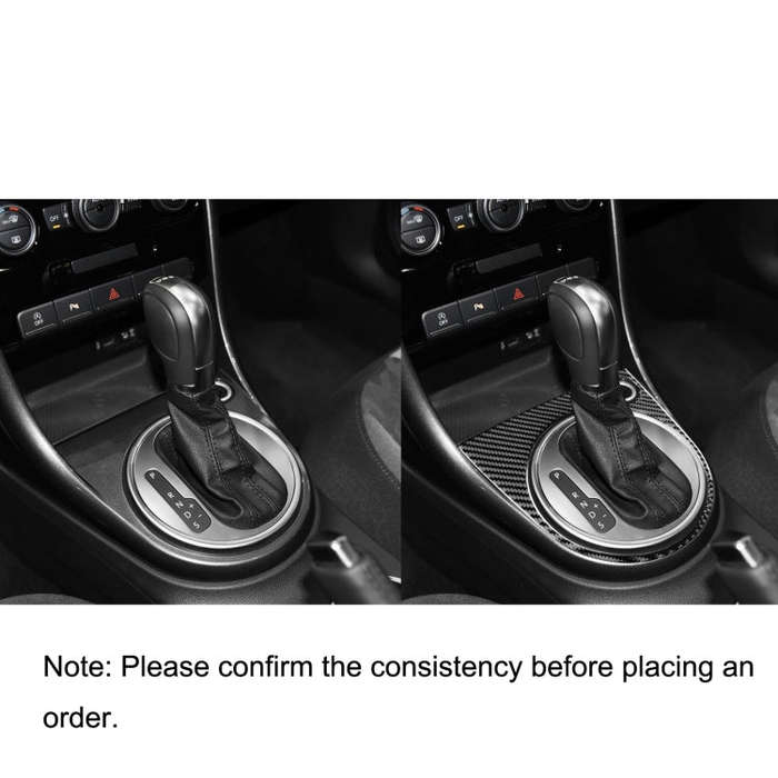 Car Carbon Fiber Gear Panel Frame A Decorative Sticker for Volkswagen Beetle 2012-2019, Left and ...