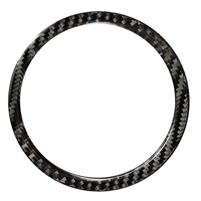 2 PCS Car Carbon Fiber Horn Ring Solid Color Decorative Sticker for BMW G01 X3 2018-2020 / G02 X4...