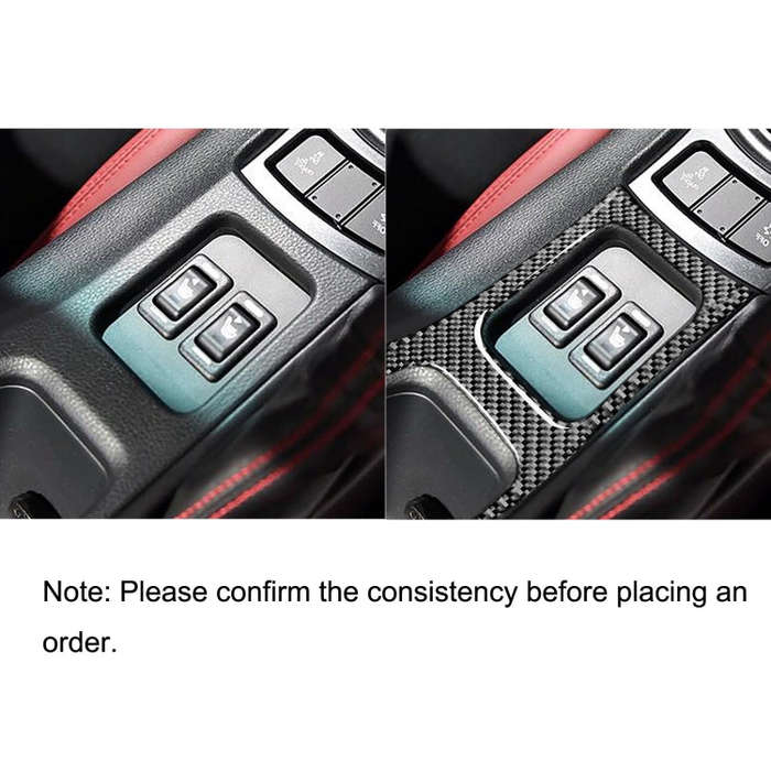 Car Carbon Fiber Central Armrest Panel Decorative Sticker for Subaru BRZ / Toyota 86 2017-2019, R...