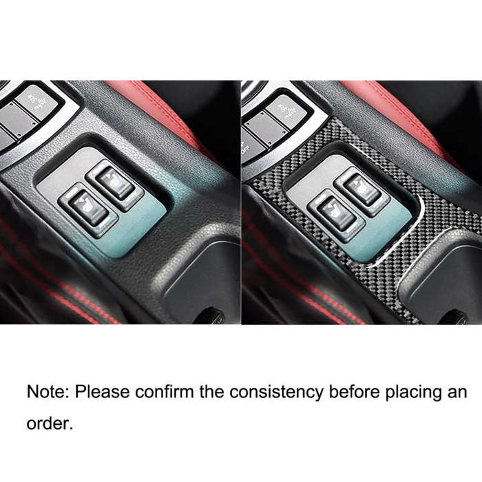 Car Carbon Fiber Central Armrest Panel Decorative Sticker for Subaru BRZ / Toyota 86 2017-2019, L...