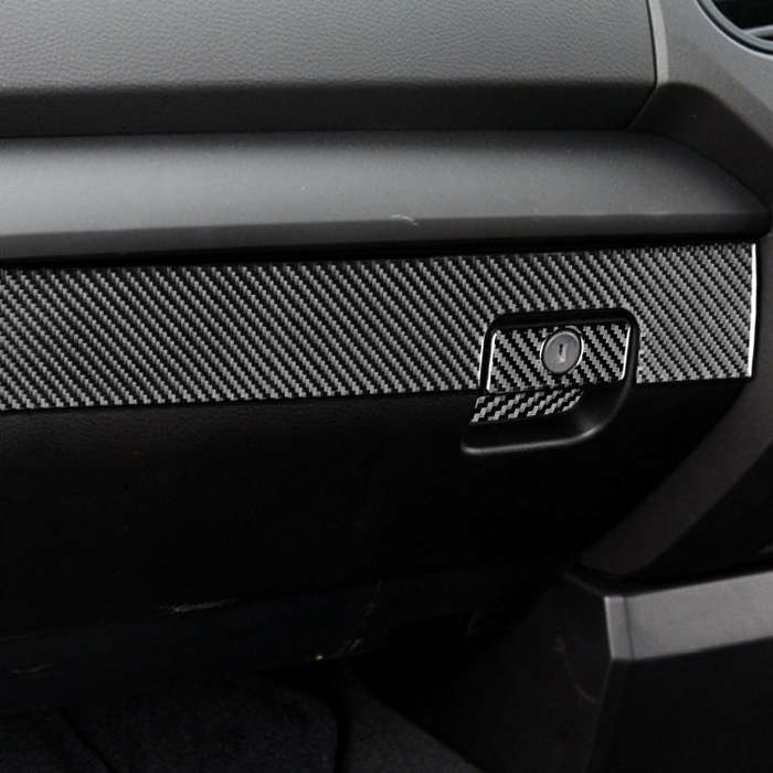 3 PCS / Set Carbon Fiber Car Co-pilot Glove Box Decorative Sticker for Toyota Tundra 2014-2018, R...