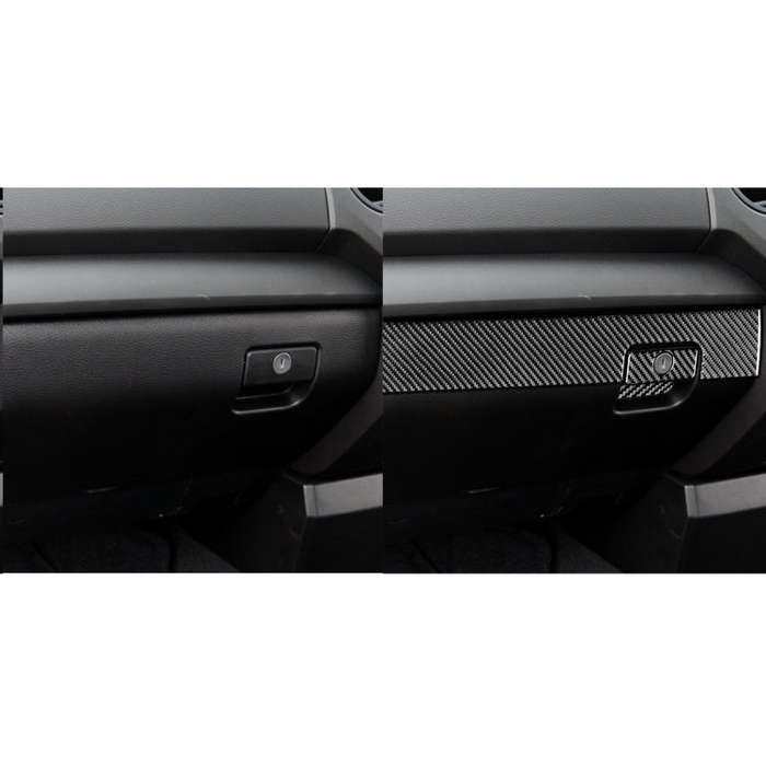 3 PCS / Set Carbon Fiber Car Co-pilot Glove Box Decorative Sticker for Toyota Tundra 2014-2018, R...