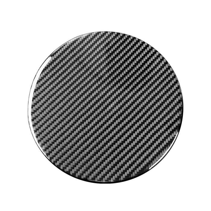 Carbon Fiber Car Fuel Tank Cover Decorative Sticker for Toyota Tundra 2014-2018, Left Right Drivi...