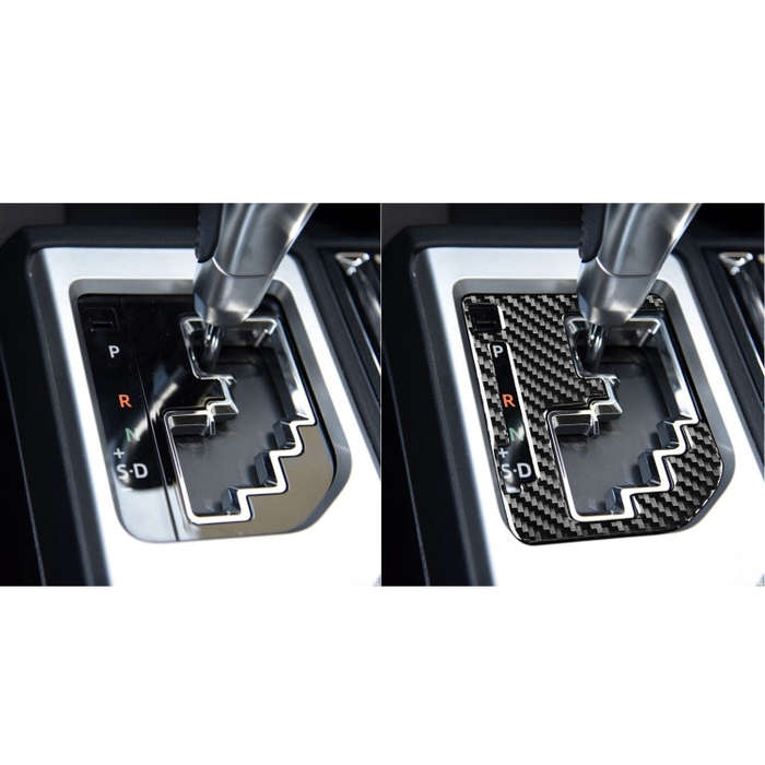 Carbon Fiber Car Gear Indicator Decorative Sticker for Toyota Tundra 2014-2018, Left Right Drivin...