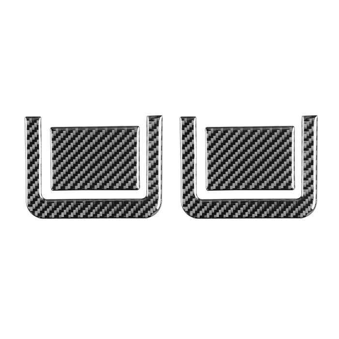 4 PCS / Set Carbon Fiber Car Rear Seat Adjustment Panel Decorative Sticker for Toyota Tundra 2014...