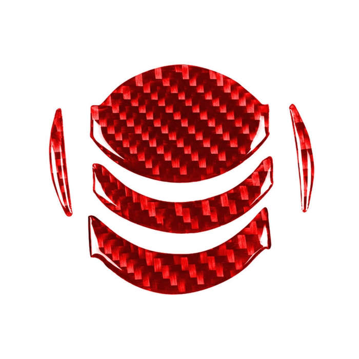 5 PCS / Set Carbon Fiber Car Central Air Outlet Decorative Sticker for Nissan GTR R35 2008-2016, ...