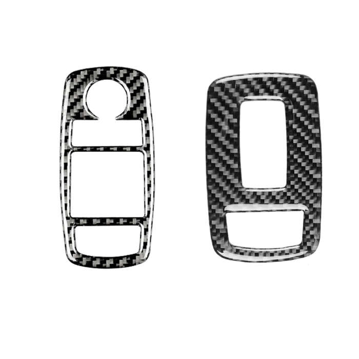 Carbon Fiber Car Window Lift Button Decorative Sticker for Dodge Challenger 2015 to Now, Left Dri...