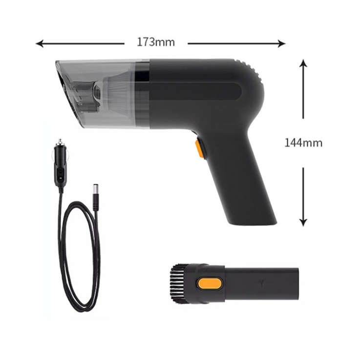 Car Portable Handheld Powerful Vacuum Cleaner Style: Wired(Green)