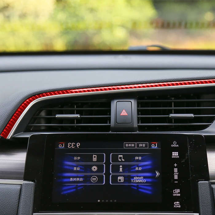 Car Carbon Fiber Above the Central Control Air Outlet Decorative Sticker for Honda Tenth Generati...
