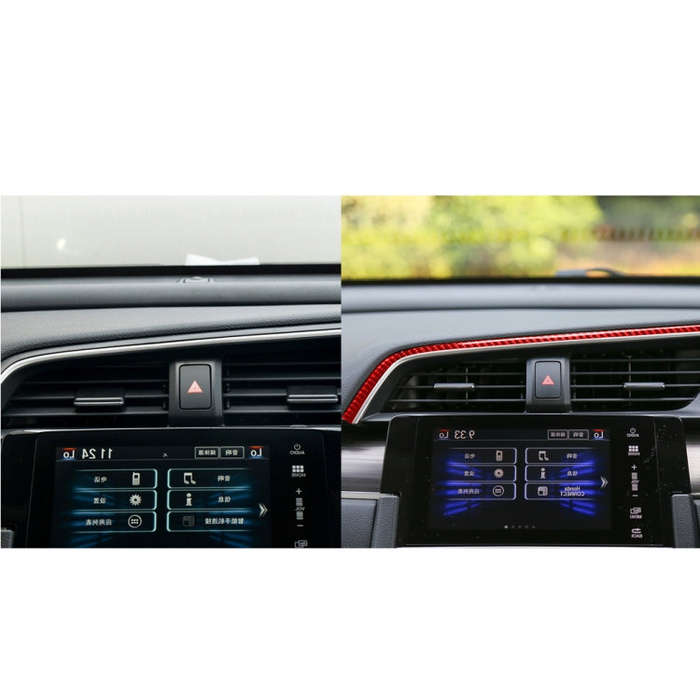 Car Carbon Fiber Above the Central Control Air Outlet Decorative Sticker for Honda Tenth Generati...