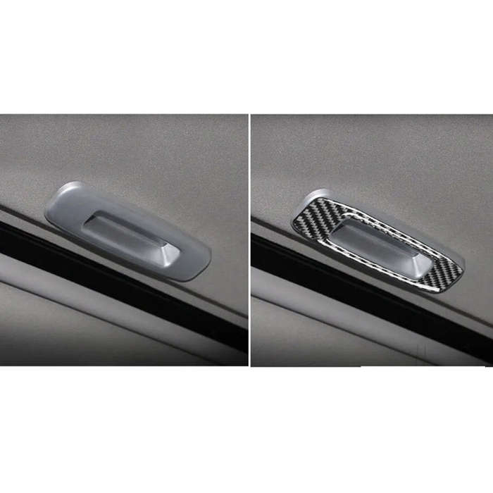 Car Carbon Fiber Skylight Handle Decorative Sticker for Mitsubishi Lancer EVO (DE/ES) 2008-2015, ...