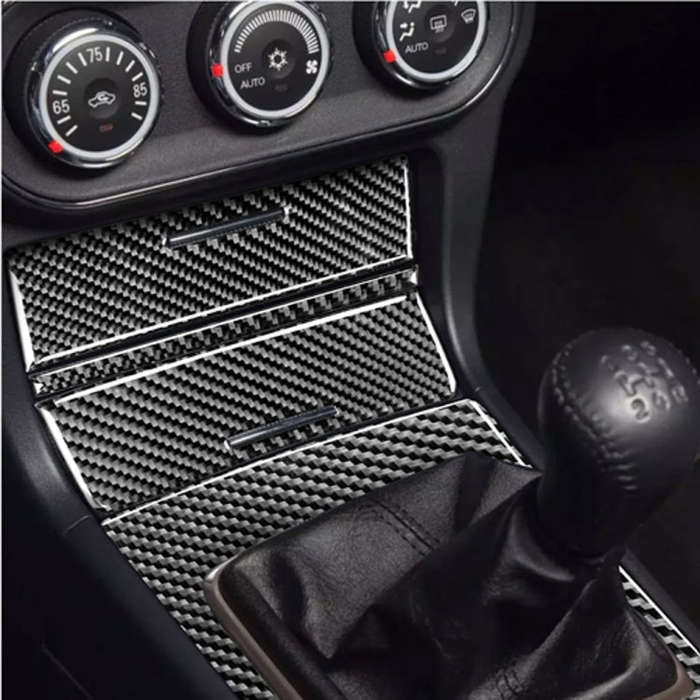Car Carbon Fiber Storage + Gear Decorative Sticker for Mitsubishi Lancer EVO (Only GT / GTS) 2010...