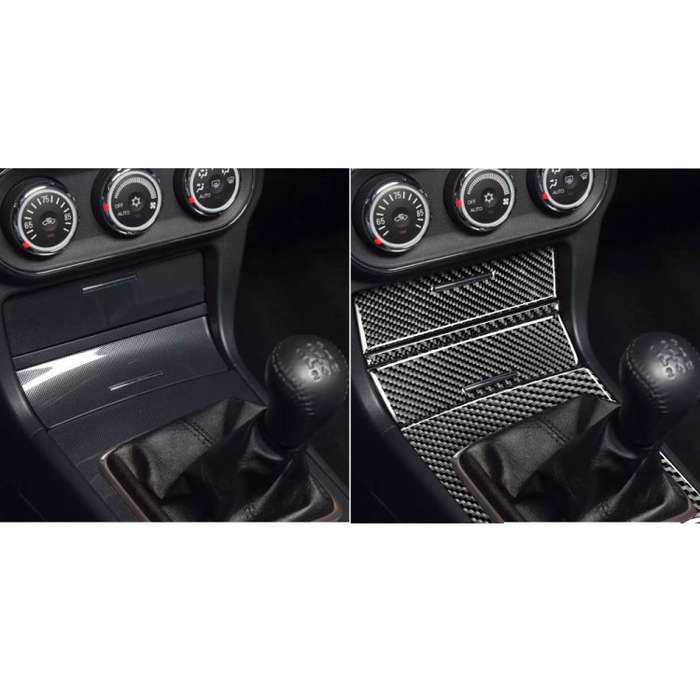 Car Carbon Fiber Storage + Gear Decorative Sticker for Mitsubishi Lancer EVO (Only GT / GTS) 2010...
