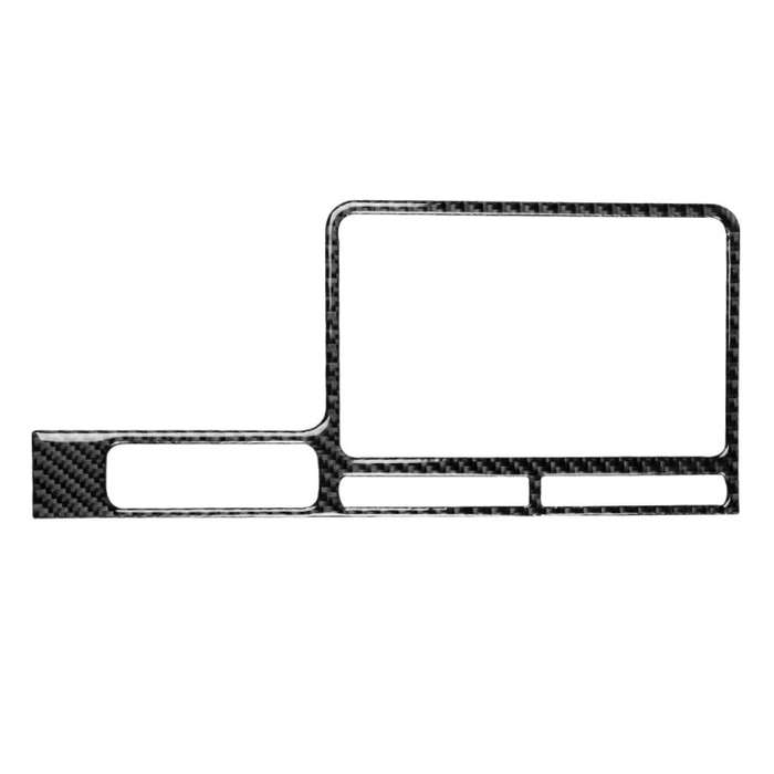 Car Carbon Fiber Navigation Display Frame Decorative Sticker for Nissan GTR R35 2008-2016, Left D...