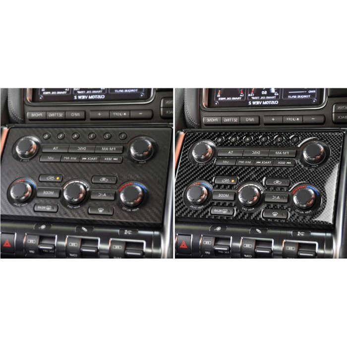 Car Carbon Fiber Instrument Control Panel Decorative Sticker for Nissan GTR R35 2008-2016, Right ...