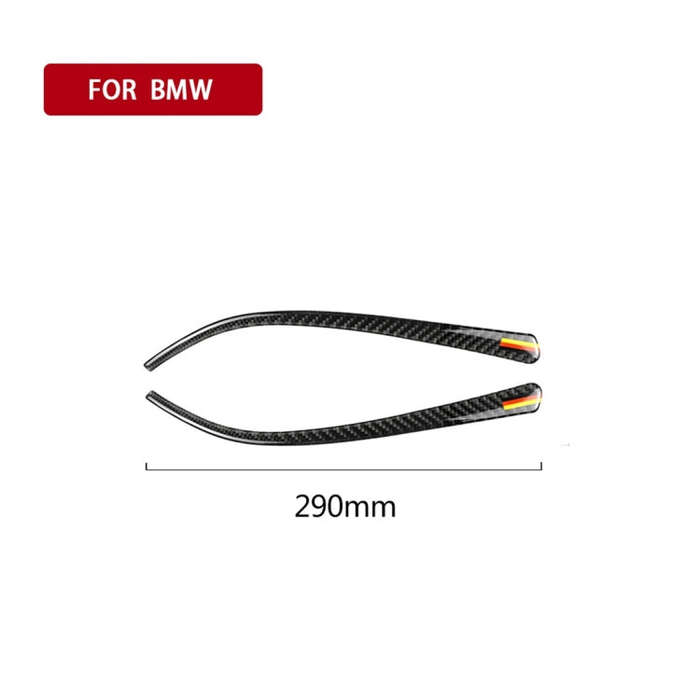 Yellow Red Color Carbon Fiber Car Rearview Mirror Bumper Strip Decorative Sticker for BMW F30 201...