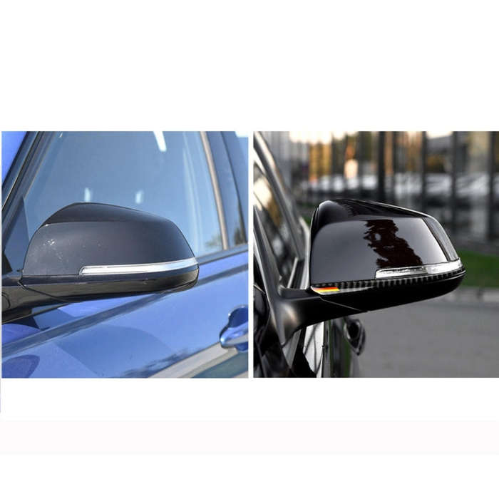 Yellow Red Color Carbon Fiber Car Rearview Mirror Bumper Strip Decorative Sticker for BMW F30 201...