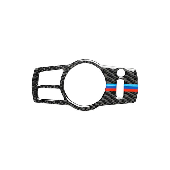 Three Color Carbon Fiber Car Headlight Switch Decorative Sticker for BMW 5 Series F01 / F10 / F07...