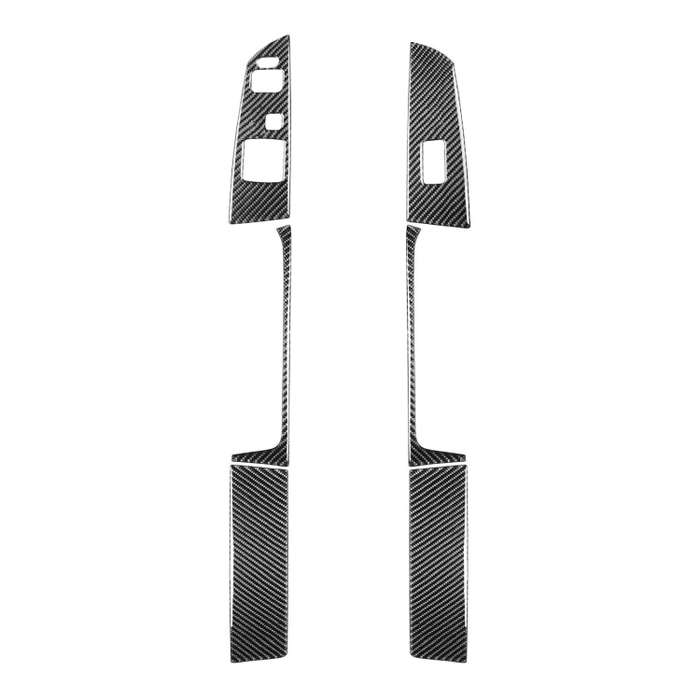 6 in 1 Car Carbon Fiber Left and Right Driving Seat Lift Decorative Sticker for Mazda RX8 2004-20...