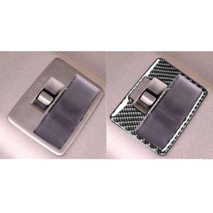 Car Carbon Fiber Rear Reading Light B Style Decorative Sticker for Mazda RX8 2004-2008, Left and ...