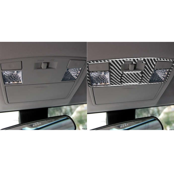 2 in 1 Car Carbon Fiber Rear Reading Light A Style Decorative Sticker for Mazda RX8 2004-2008, Le...